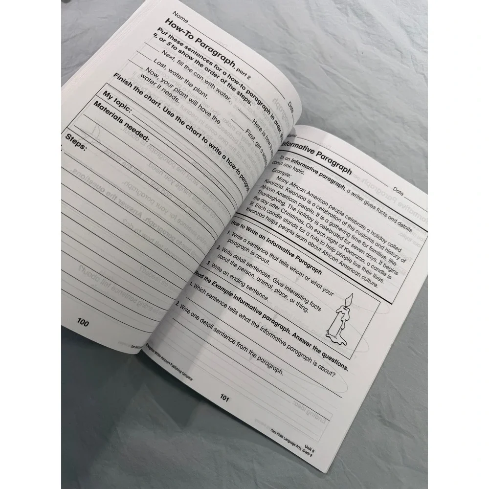 Houghton Mifflin Harcourt Core Skills Language Arts Grade 2 Workbook